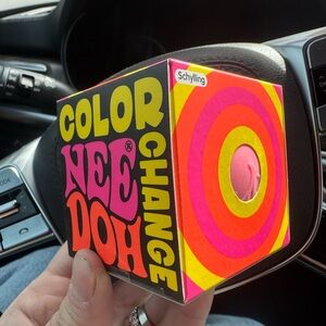 Schylling Color Changing Nee Doh Change Bubble - Neon Pink,